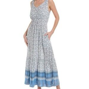 beachlunchlounge Freesia Print Maxi Dress with Pockets!- size xl (16)